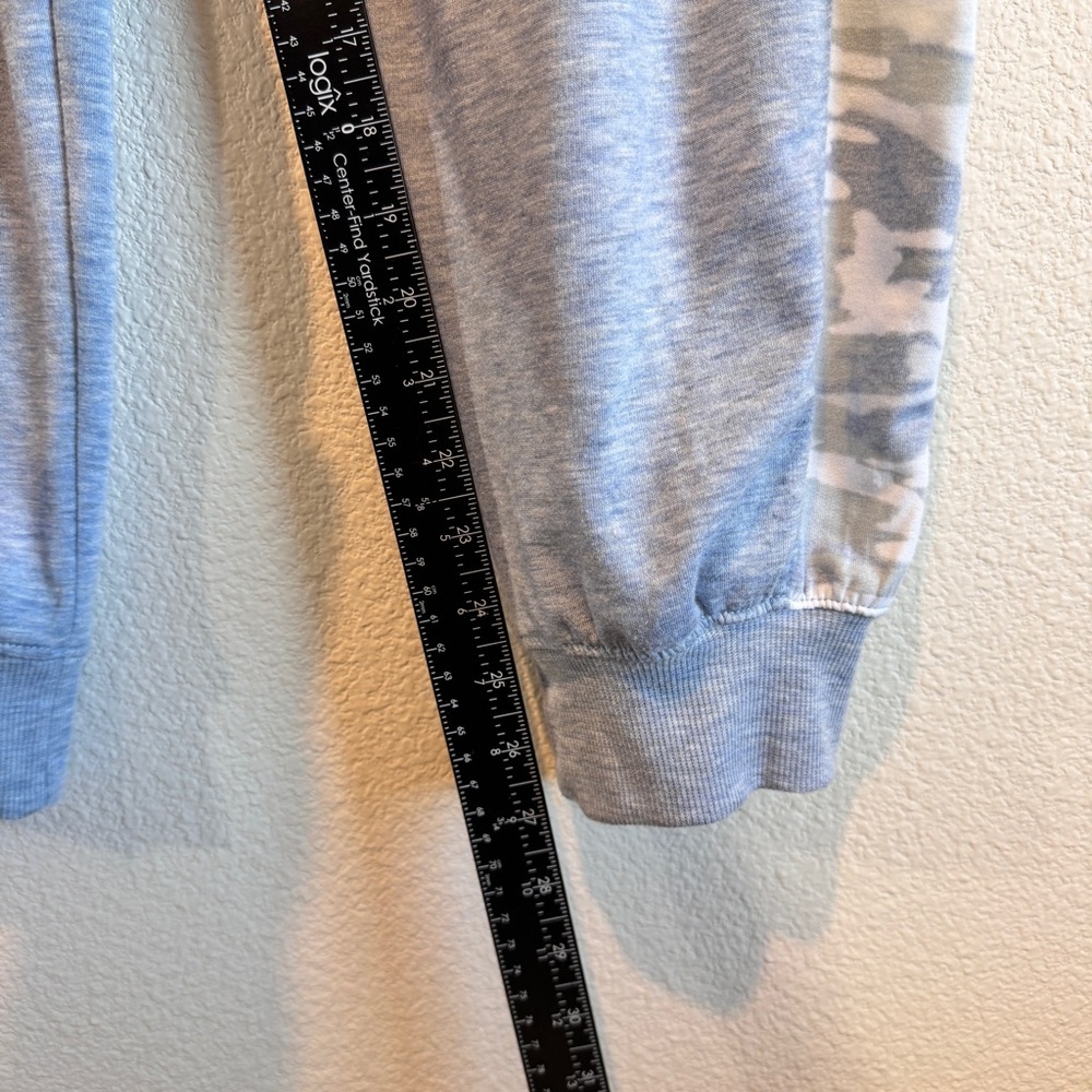 Splendid Athleisure Joggers Blue Gray Camo Stripe Drawstring Sweatpants L - Picture 5 of 9